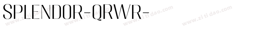 Splendor-qRWr字体转换 Splendor-qRWr字体转换