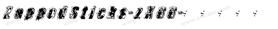 ZappedSticks-zXGG字体转换