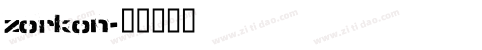 zorkon字体转换