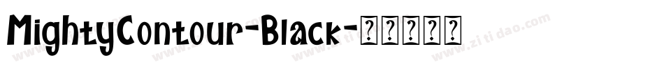 MightyContour-Black字体转换