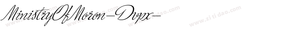 MinistryOfMoron-Dvpx字体转换