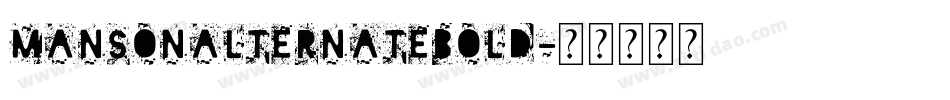 MansonAlternateBold字体转换
