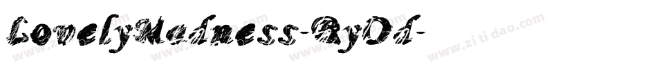 LovelyMadness-ByOd字体转换