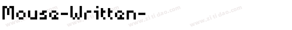 Mouse-Written字体转换