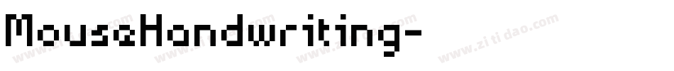 MouseHandwriting字体转换