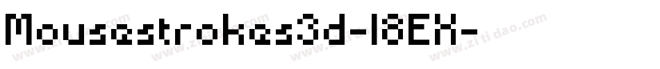 Mousestrokes3d-l8EX字体转换