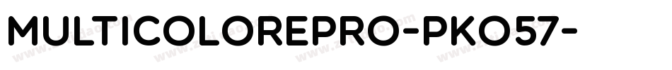 MulticolorePro-PKO57字体转换