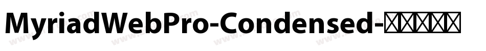 MyriadWebPro-Condensed字体转换