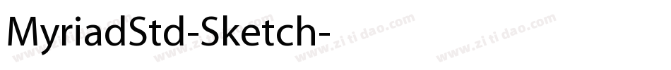 MyriadStd-Sketch字体转换