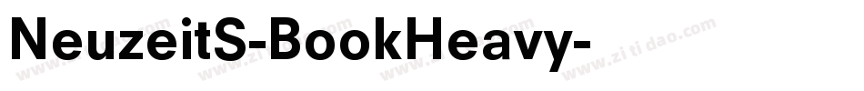 NeuzeitS-BookHeavy字体转换