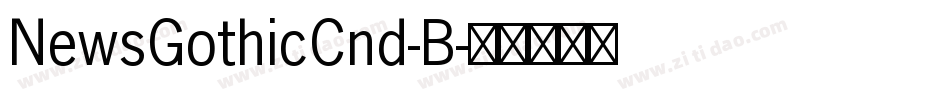 NewsGothicCnd-B字体转换