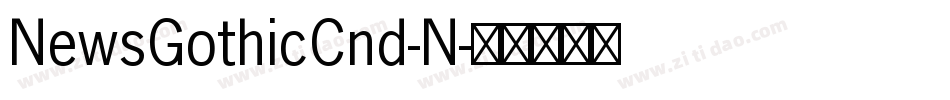 NewsGothicCnd-N字体转换