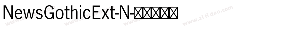 NewsGothicExt-N字体转换