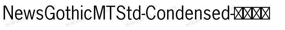 NewsGothicMTStd-Condensed字体转换