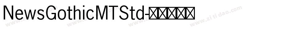 NewsGothicMTStd字体转换