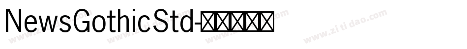 NewsGothicStd字体转换