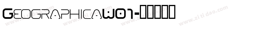 GeographicaW01字体转换