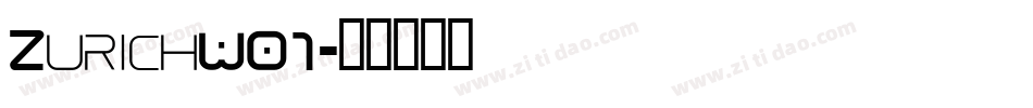 ZurichW01字体转换