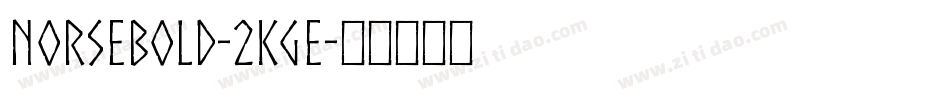 NorseBold-2Kge字体转换