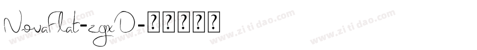 NovaFlat-zgxD字体转换