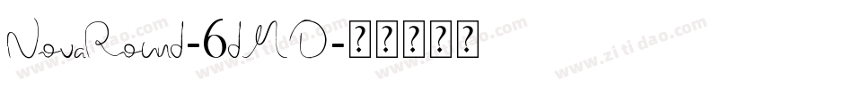 NovaRound-6dMD字体转换