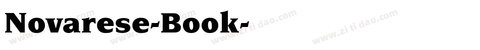 Novarese-Book字体转换