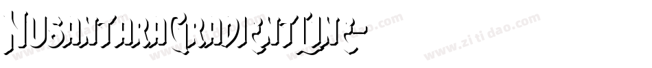NusantaraGradientLine字体转换
