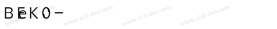 BEKO字体转换
