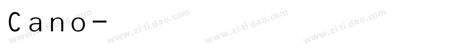 Cano字体转换