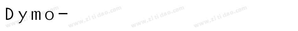 Dymo字体转换
