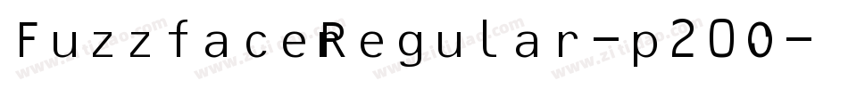 FuzzfaceRegular-p20O字体转换