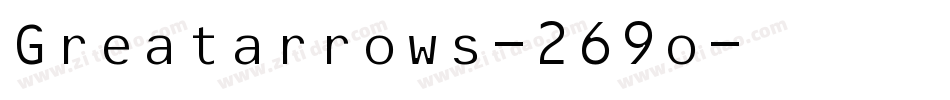 Greatarrows-269o字体转换