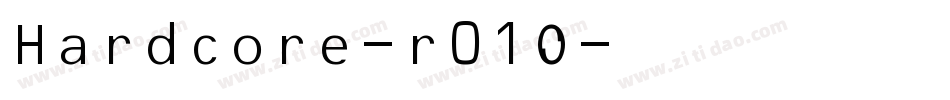 Hardcore-r01O字体转换