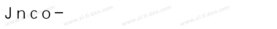 Jnco字体转换