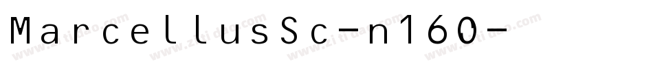 MarcellusSc-n16O字体转换