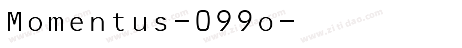 Momentus-099o字体转换