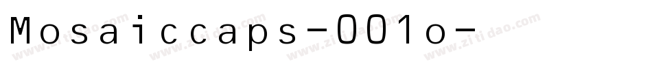 Mosaiccaps-001o字体转换
