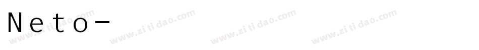 Neto字体转换