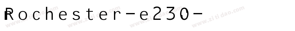 Rochester-e23O字体转换