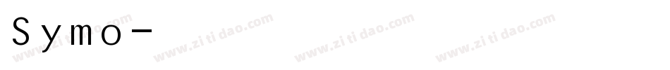 Symo字体转换