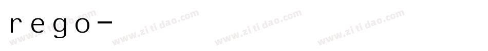 rego字体转换