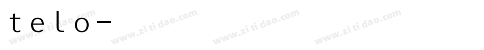 telo字体转换