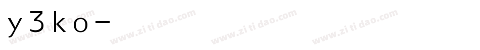 y3ko字体转换
