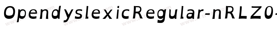 OpendyslexicRegular-nRLZ0字体转换