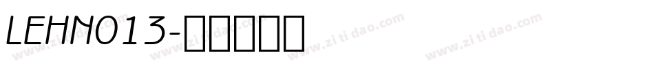 LEHN013字体转换
