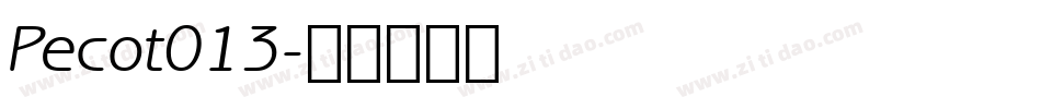Pecot013字体转换