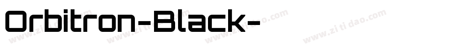 Orbitron-Black字体转换
