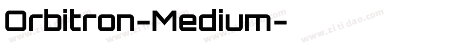 Orbitron-Medium字体转换