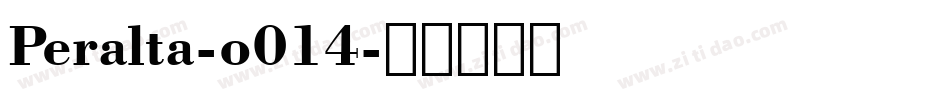 Peralta-o014字体转换