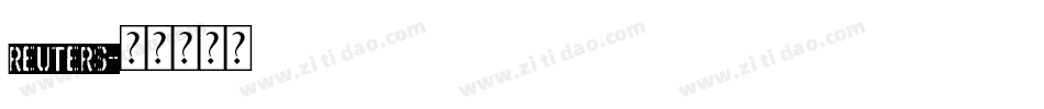 reuters字体转换